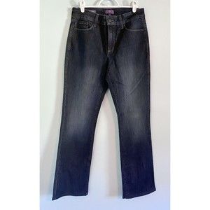 NYDJ Barbara Bootcut Women’s Size 6 (30x31) Dark Wash Stretch Blue Jeans USA EUC